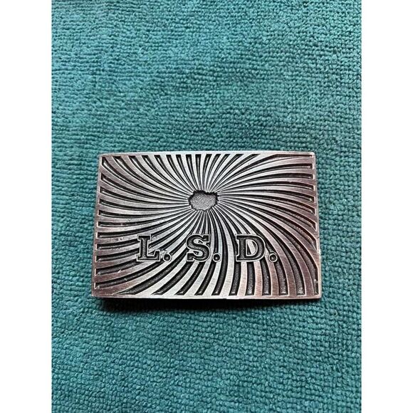 Vintage LSD Mod Psychedelic Belt Buckle - Picture 1 of 6